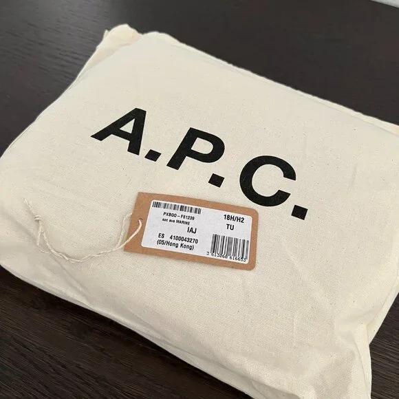 NWT - A.P.C. Ava Shoulder Bag - Marine - Picture 9 of 9